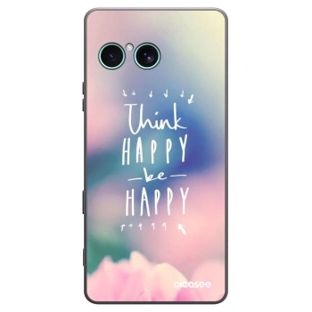 Picasee fekete szilikon tok az alábbi mobiltelefonokra Sony Xperia 10 VII - Think happy be happy