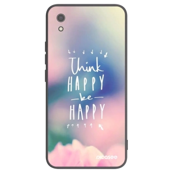 Picasee fekete szilikon tok az alábbi mobiltelefonokra Xiaomi Redmi 7A - Think happy be happy