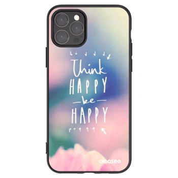 Picasee fekete szilikon tok az alábbi mobiltelefonokra Apple iPhone 11 Pro - Think happy be happy