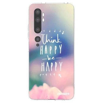 Picasee átlátszó szilikon tok az alábbi mobiltelefonokra Xiaomi Mi Note 10 (Pro) - Think happy be happy