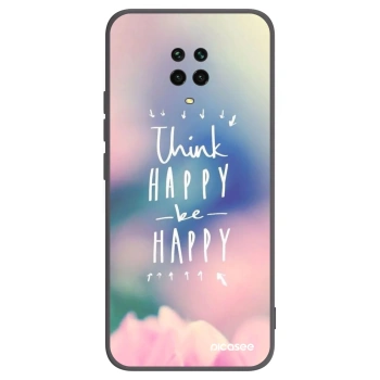 Picasee fekete szilikon tok az alábbi mobiltelefonokra Xiaomi Redmi Note 9S - Think happy be happy