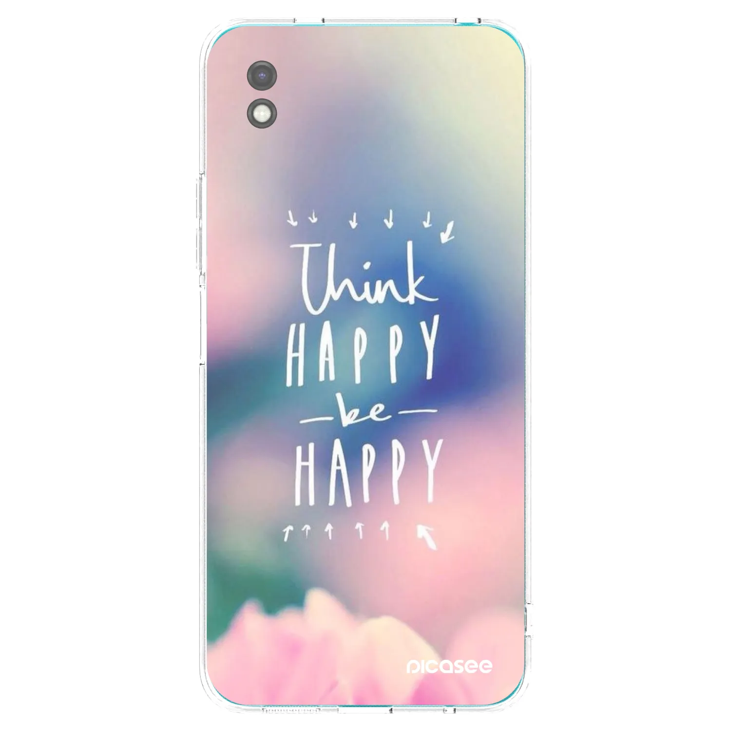Picasee fekete szilikon tok az alábbi mobiltelefonokra Xiaomi Redmi 9A - Think happy be happy