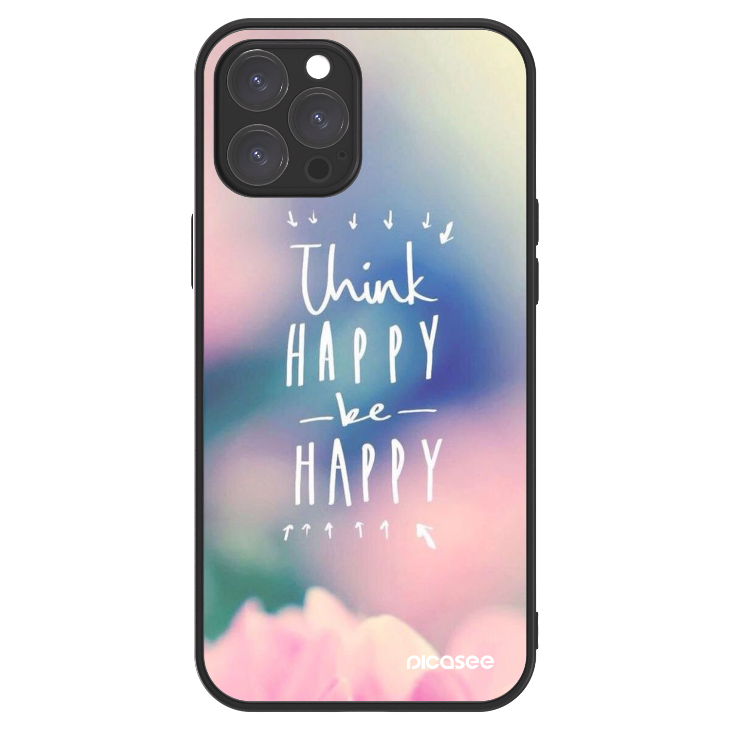 Picasee ULTIMATE CASE Apple iPhone 12 Pro Max - készülékre - Think happy be happy