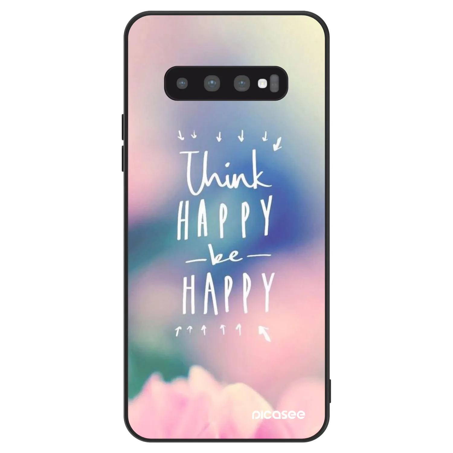 Picasee ULTIMATE CASE Samsung Galaxy S10 G973 - készülékre - Think happy be happy
