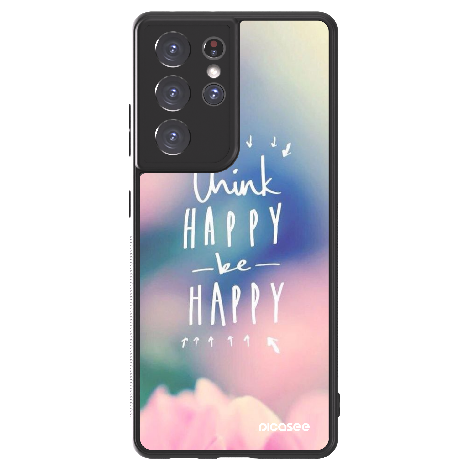 Picasee ULTIMATE CASE Samsung Galaxy S21 Ultra 5G G998B - készülékre - Think happy be happy