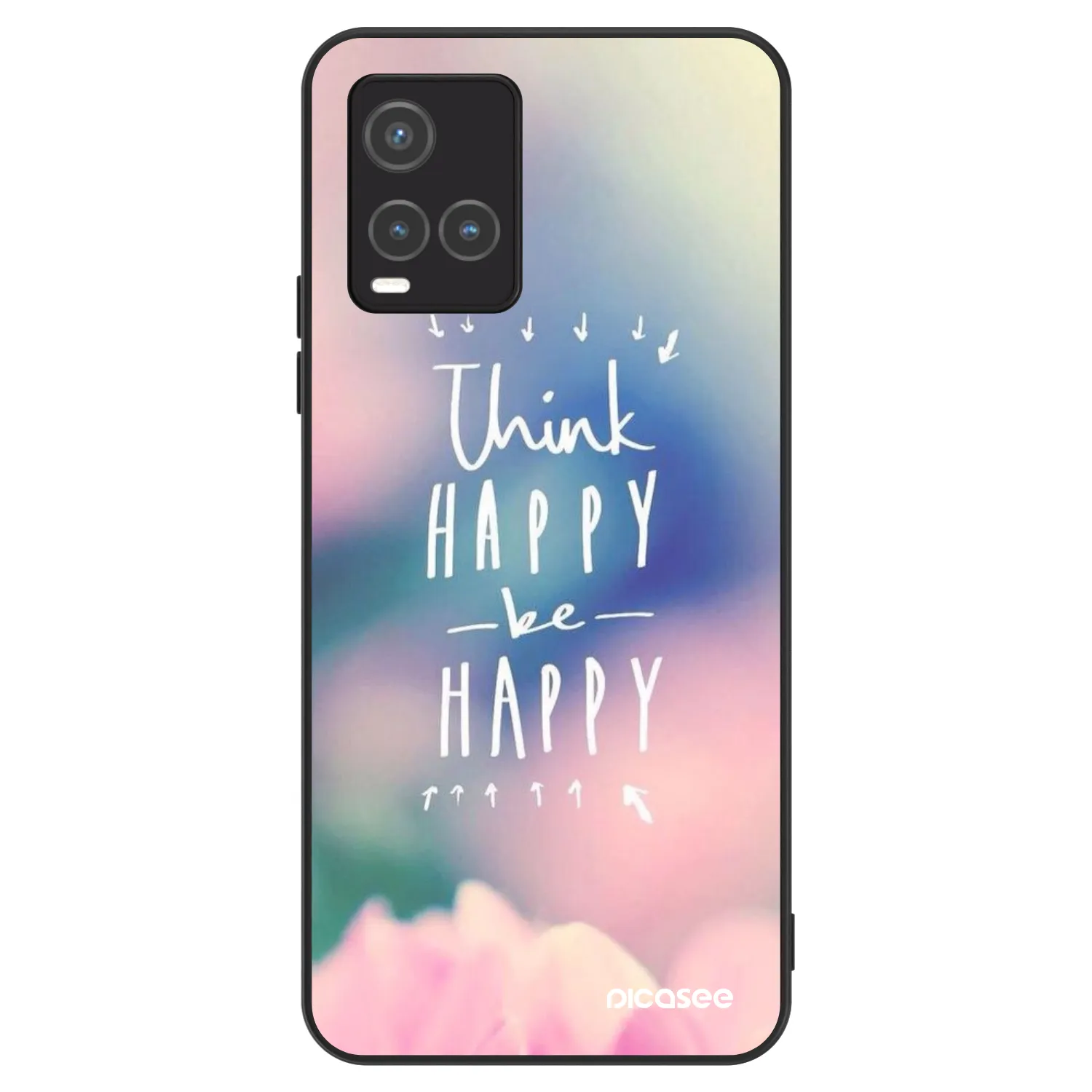 Picasee ULTIMATE CASE Vivo Y33s - készülékre - Think happy be happy