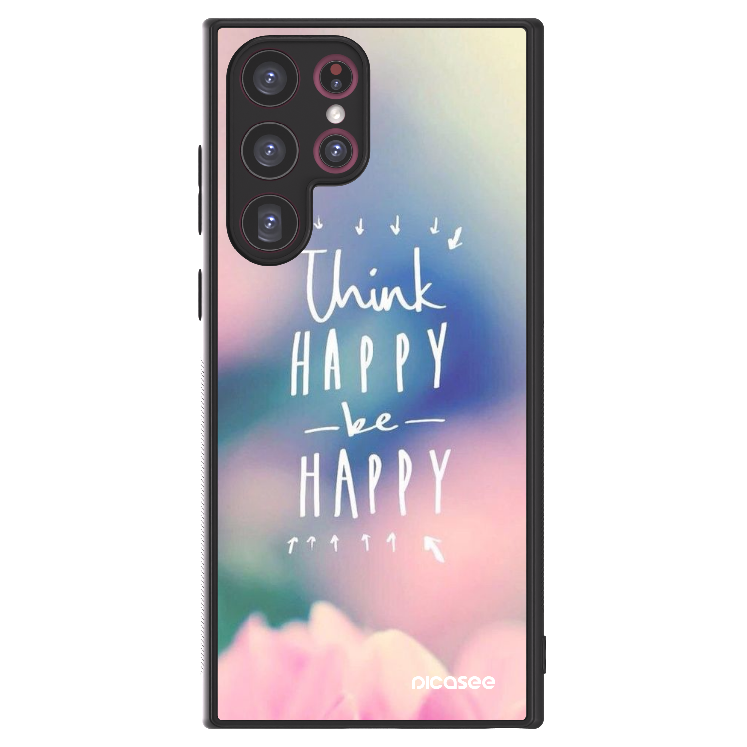 Picasee ULTIMATE CASE Samsung Galaxy S22 Ultra 5G - készülékre - Think happy be happy