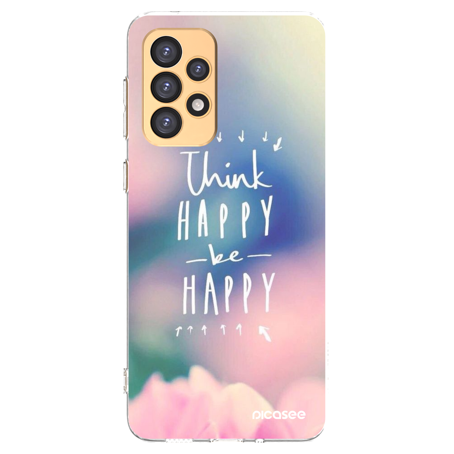 Picasee átlátszó szilikon tok az alábbi mobiltelefonokra Samsung Galaxy A33 5G A336 - Think happy be happy