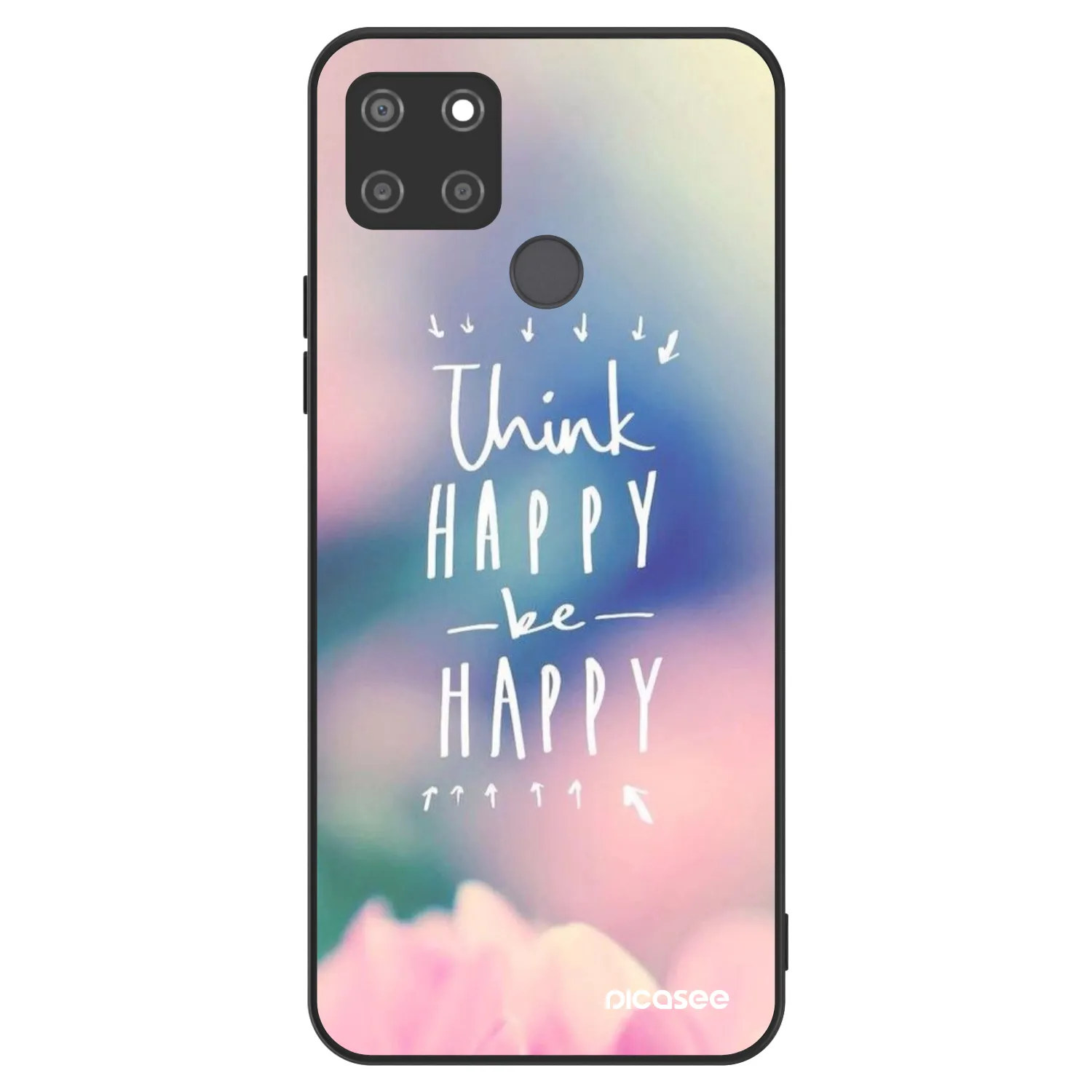 Picasee ULTIMATE CASE Realme C21Y - készülékre - Think happy be happy