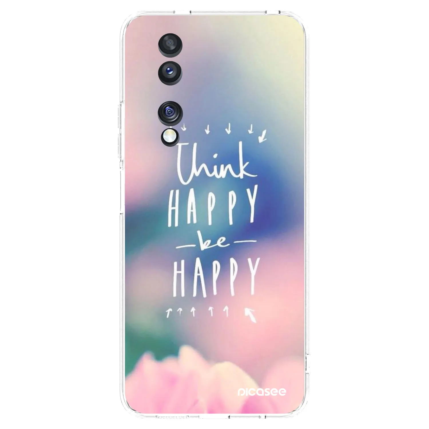 Picasee átlátszó szilikon tok az alábbi mobiltelefonokra Honor 70 - Think happy be happy