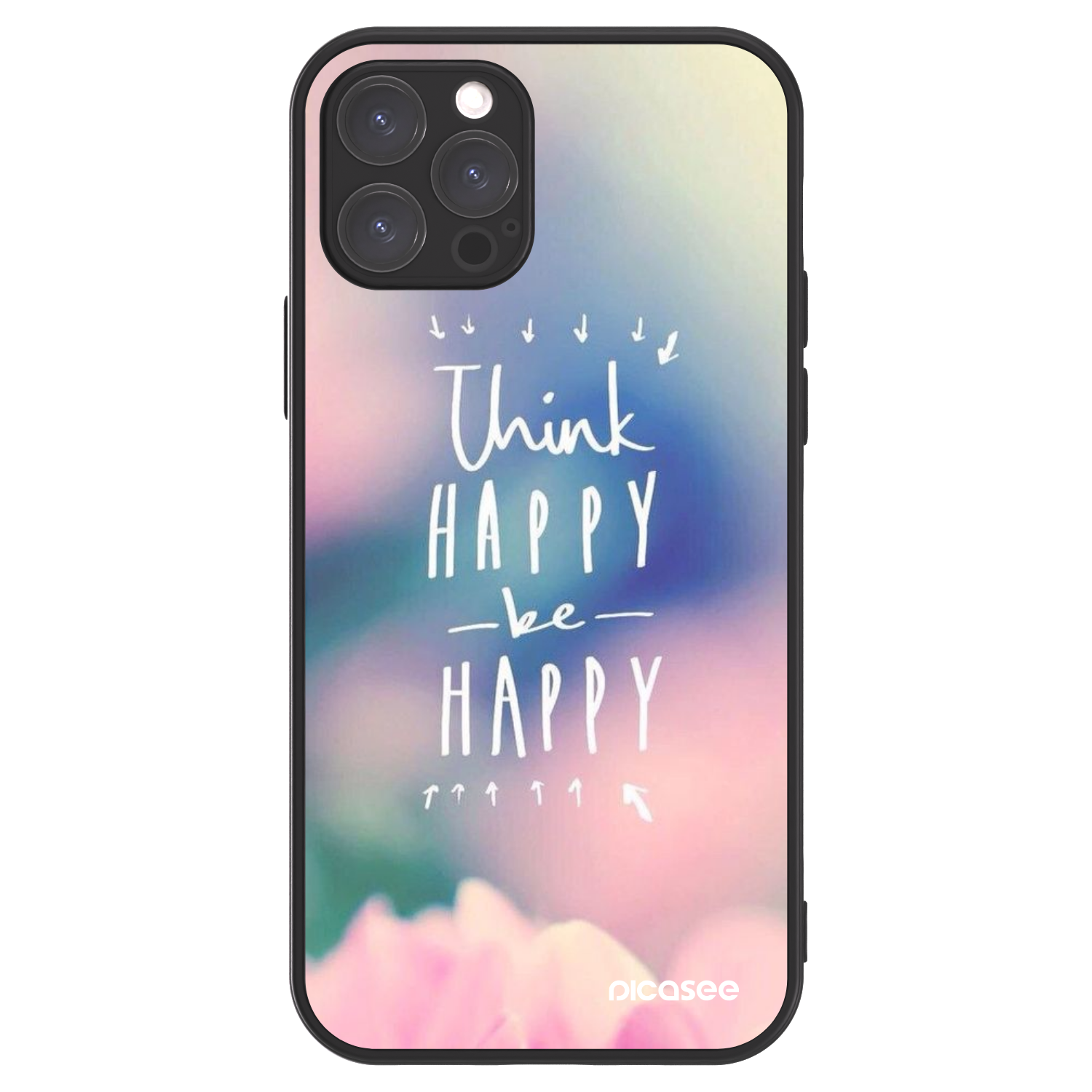 Picasee ULTIMATE CASE MagSafe Apple iPhone 12 Pro - készülékre - Think happy be happy