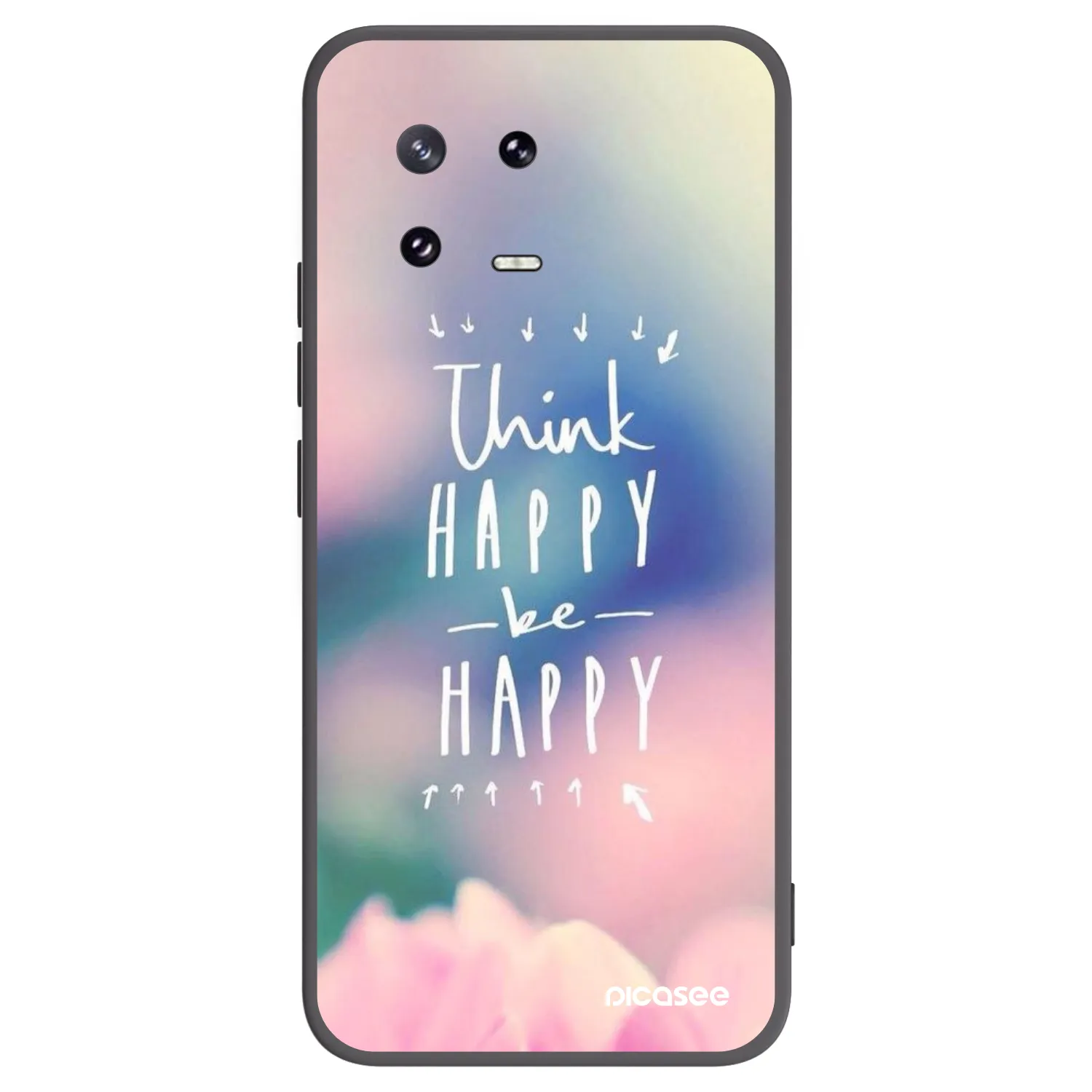 Picasee fekete szilikon tok az alábbi mobiltelefonokra Xiaomi 13 Pro - Think happy be happy