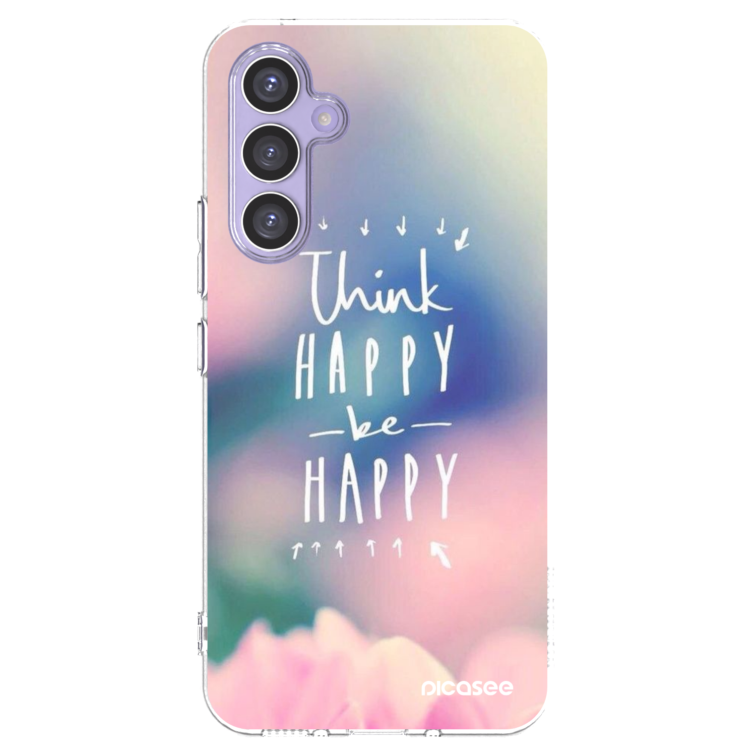 Picasee átlátszó szilikon tok az alábbi mobiltelefonokra Samsung Galaxy A54 5G A546B - Think happy be happy