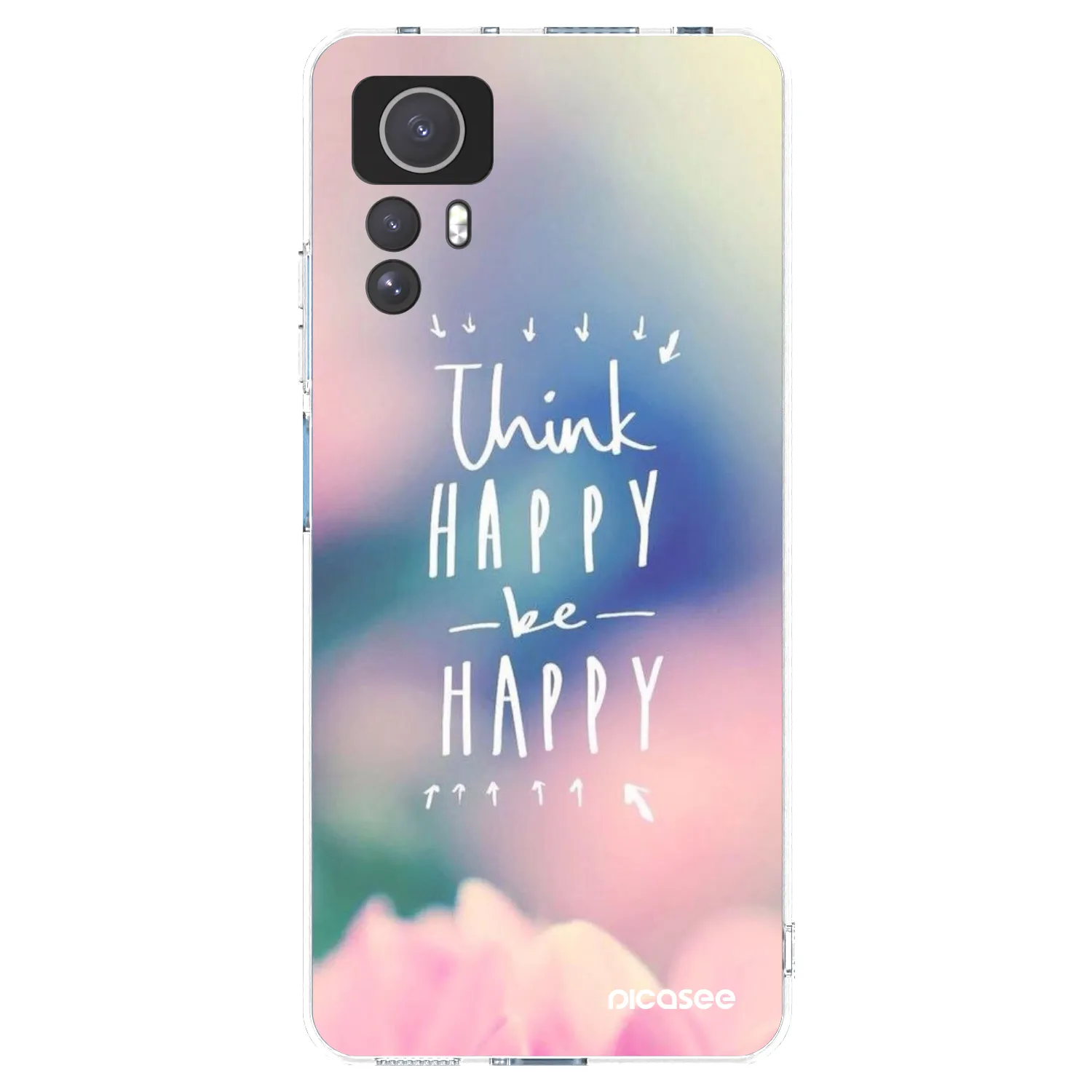 Picasee átlátszó szilikon tok az alábbi mobiltelefonokra Xiaomi Redmi Note 12S - Think happy be happy