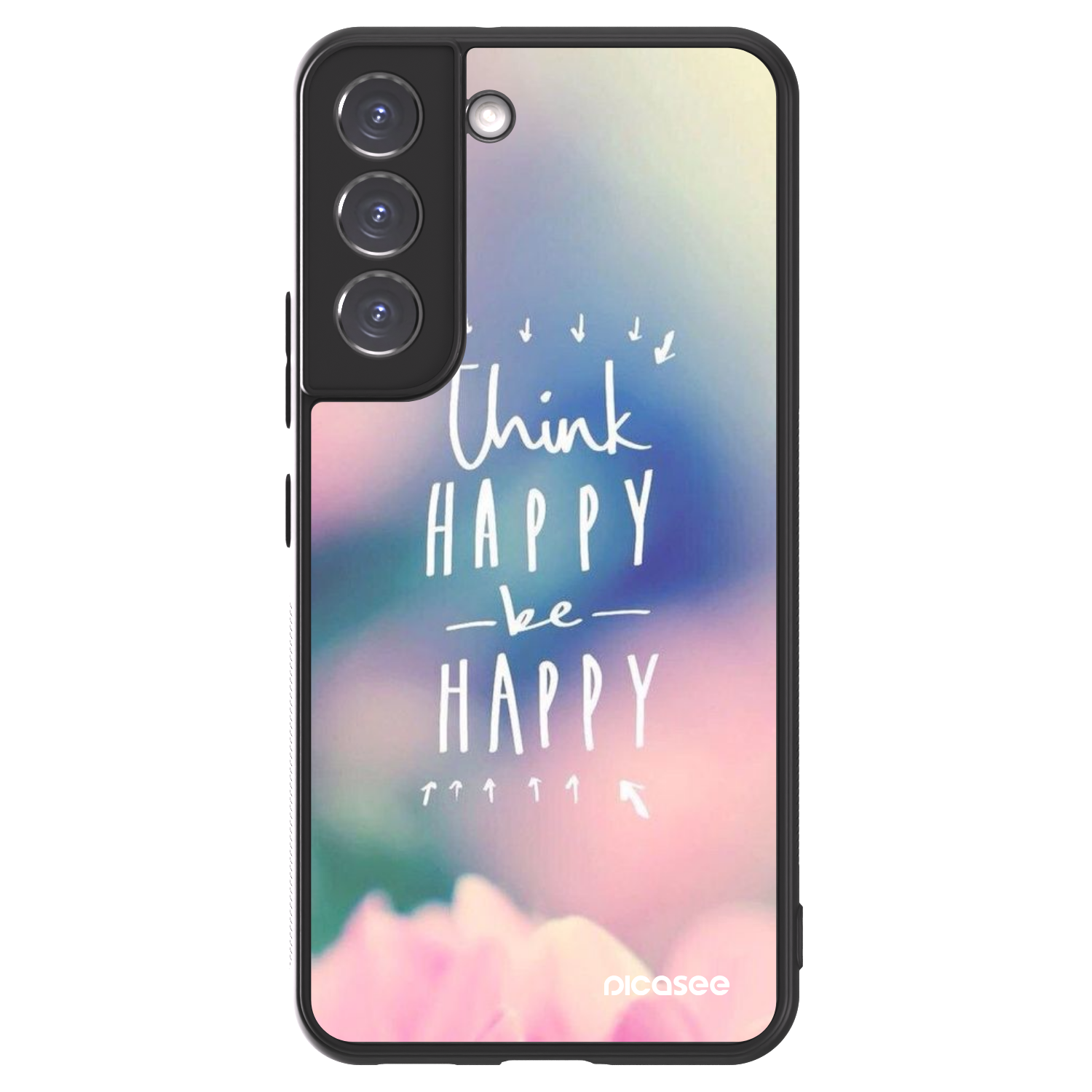 Picasee ULTIMATE CASE PowerShare Samsung Galaxy S22 5G - készülékre - Think happy be happy