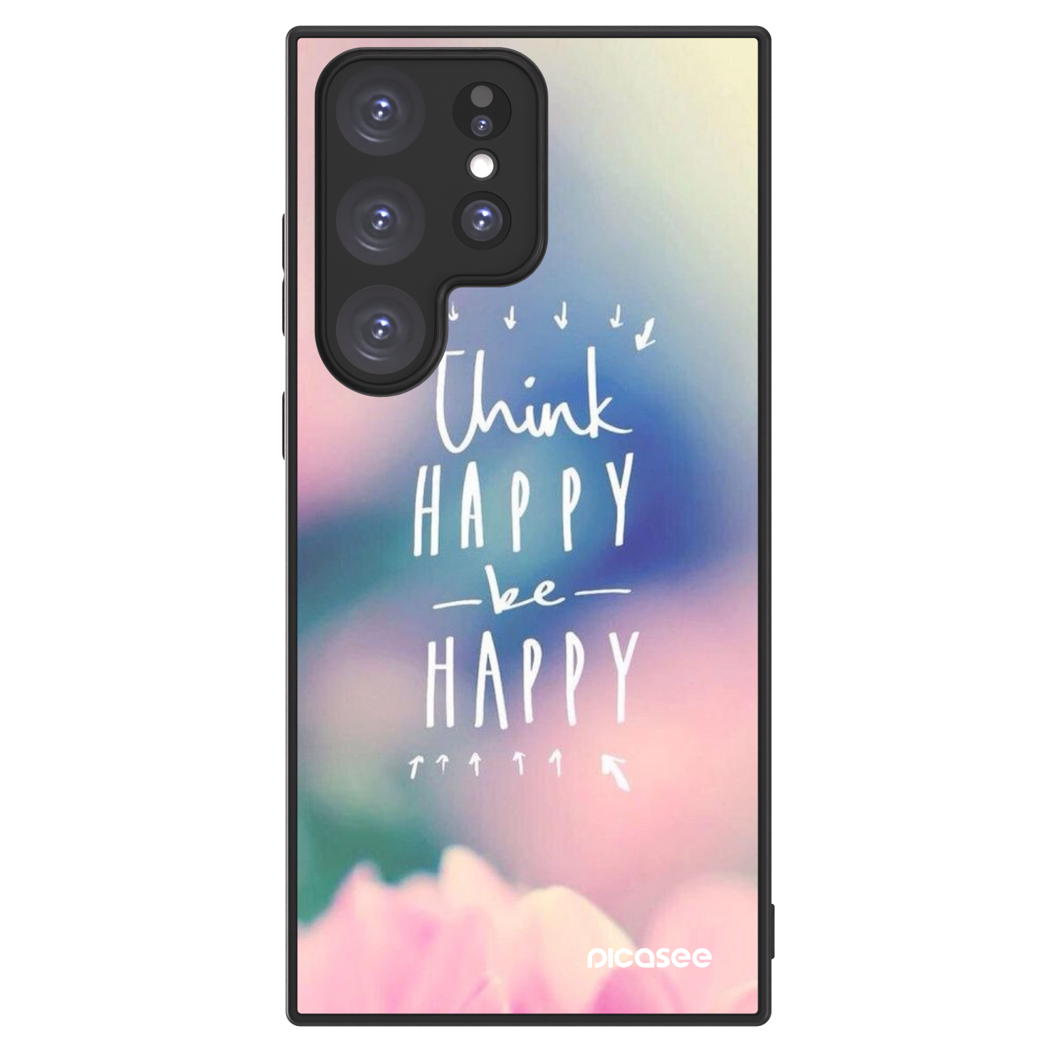 Picasee ULTIMATE CASE PowerShare Samsung Galaxy S23 Ultra 5G - készülékre - Think happy be happy
