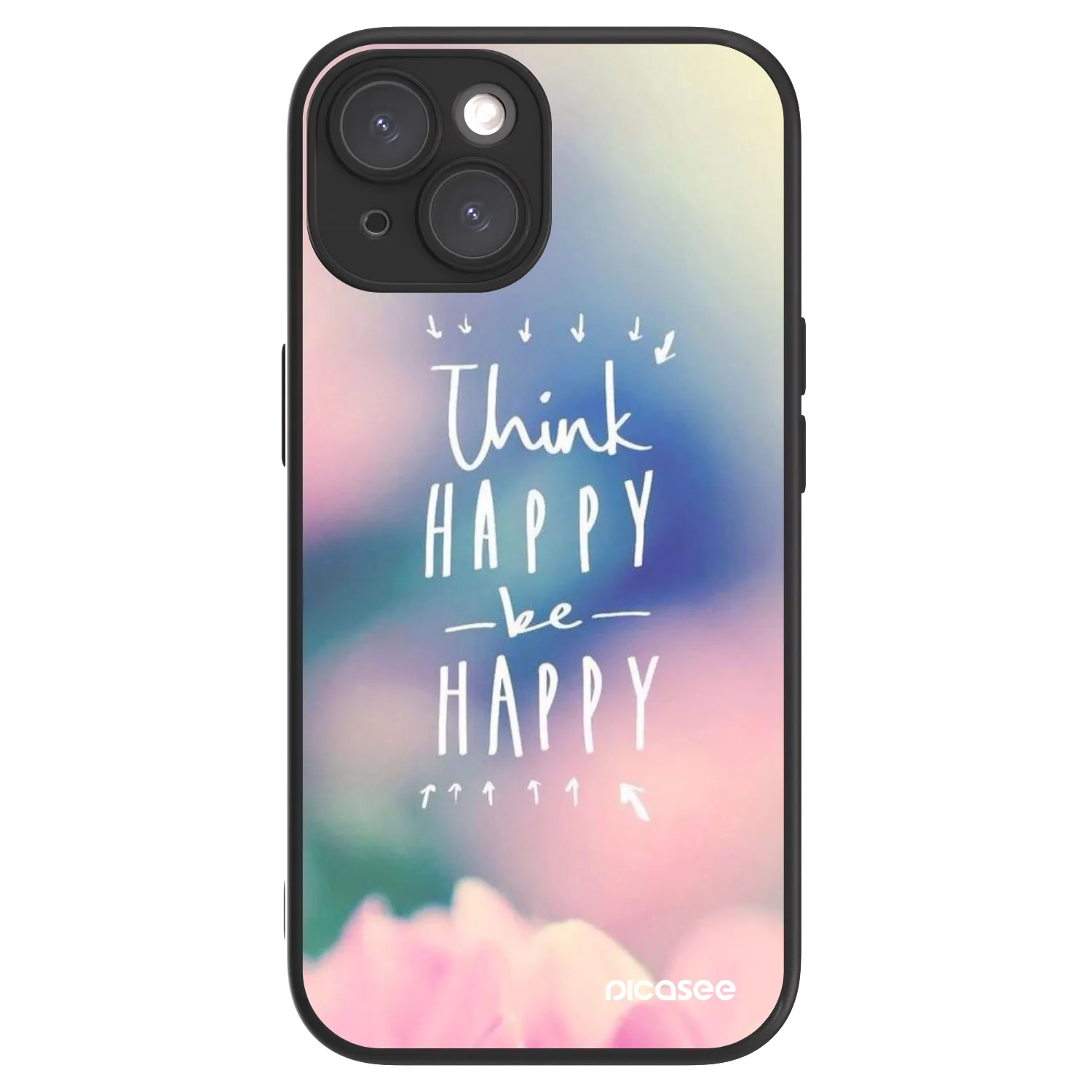 Picasee ULTIMATE CASE MagSafe Apple iPhone 15 - készülékre - Think happy be happy