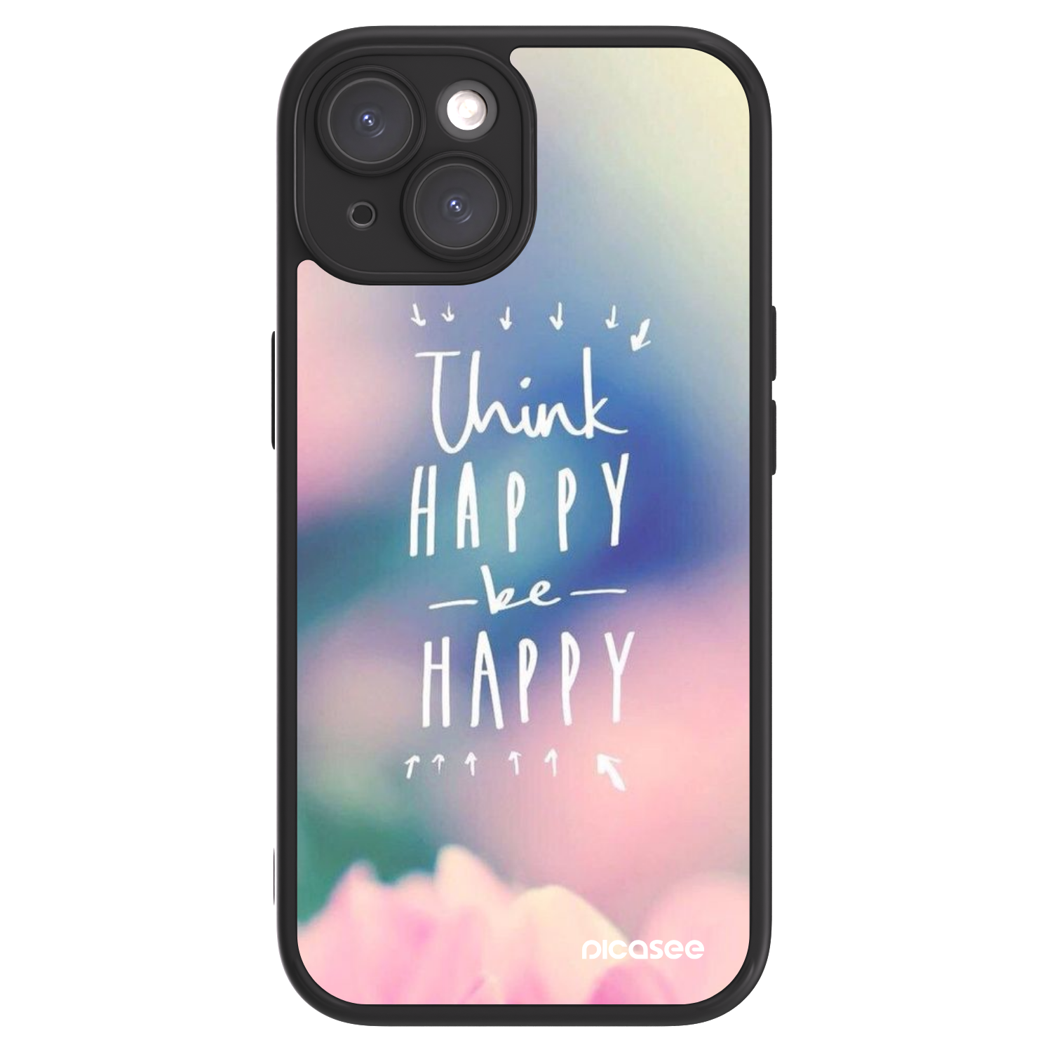Picasee ULTIMATE CASE Apple iPhone 15 - készülékre - Think happy be happy