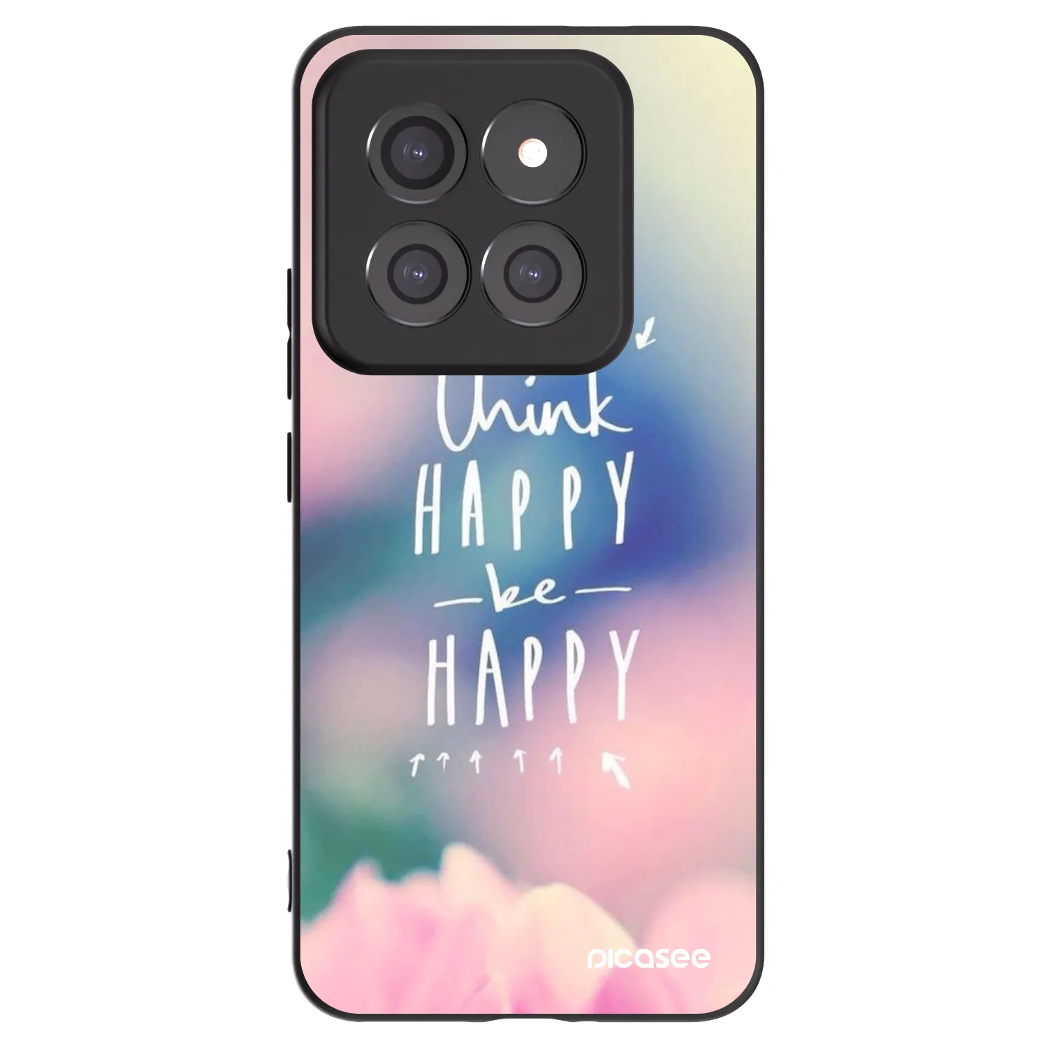 Picasee fekete szilikon tok az alábbi mobiltelefonokra Xiaomi 14 Pro - Think happy be happy