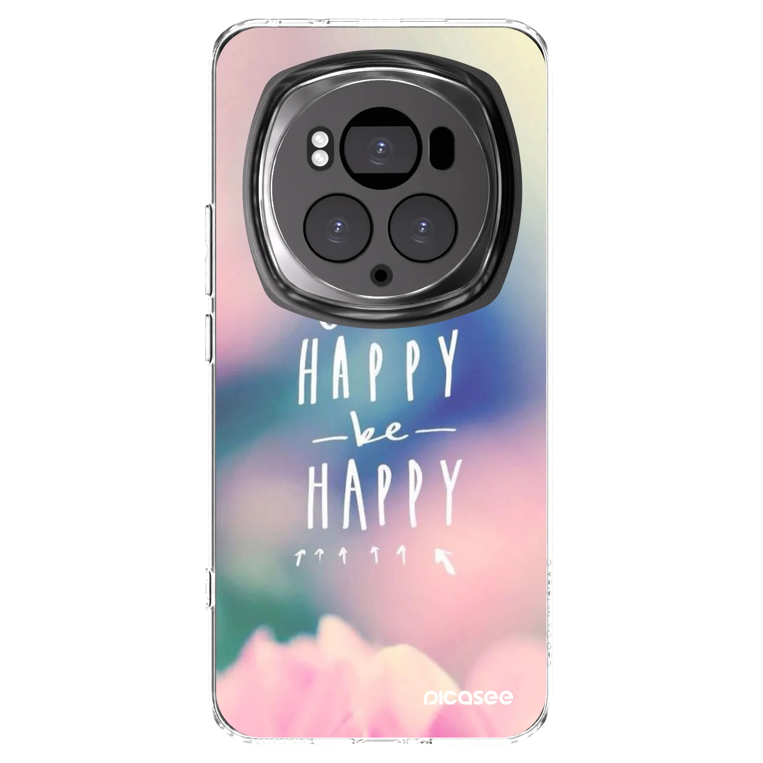 Picasee átlátszó szilikon tok az alábbi mobiltelefonokra Honor Magic6 Pro - Think happy be happy