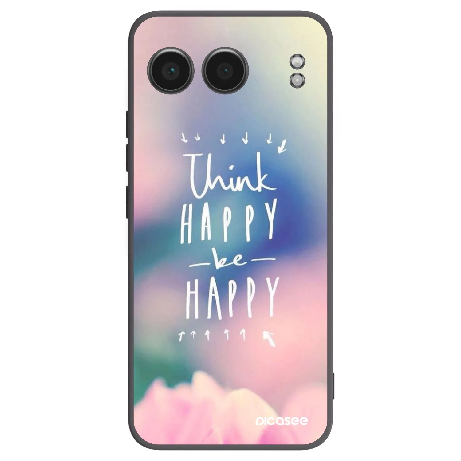 Picasee fekete szilikon tok az alábbi mobiltelefonokra OnePlus Nord 4 - Think happy be happy