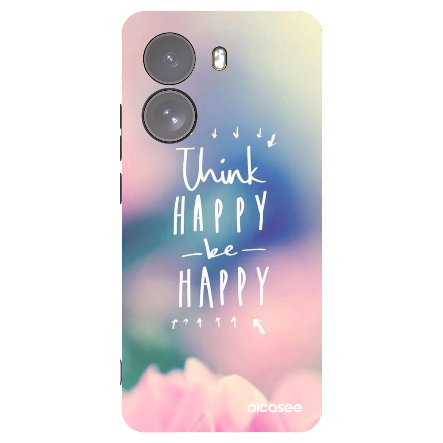 Picasee fekete szilikon tok az alábbi mobiltelefonokra Xiaomi Poco X7 - Think happy be happy