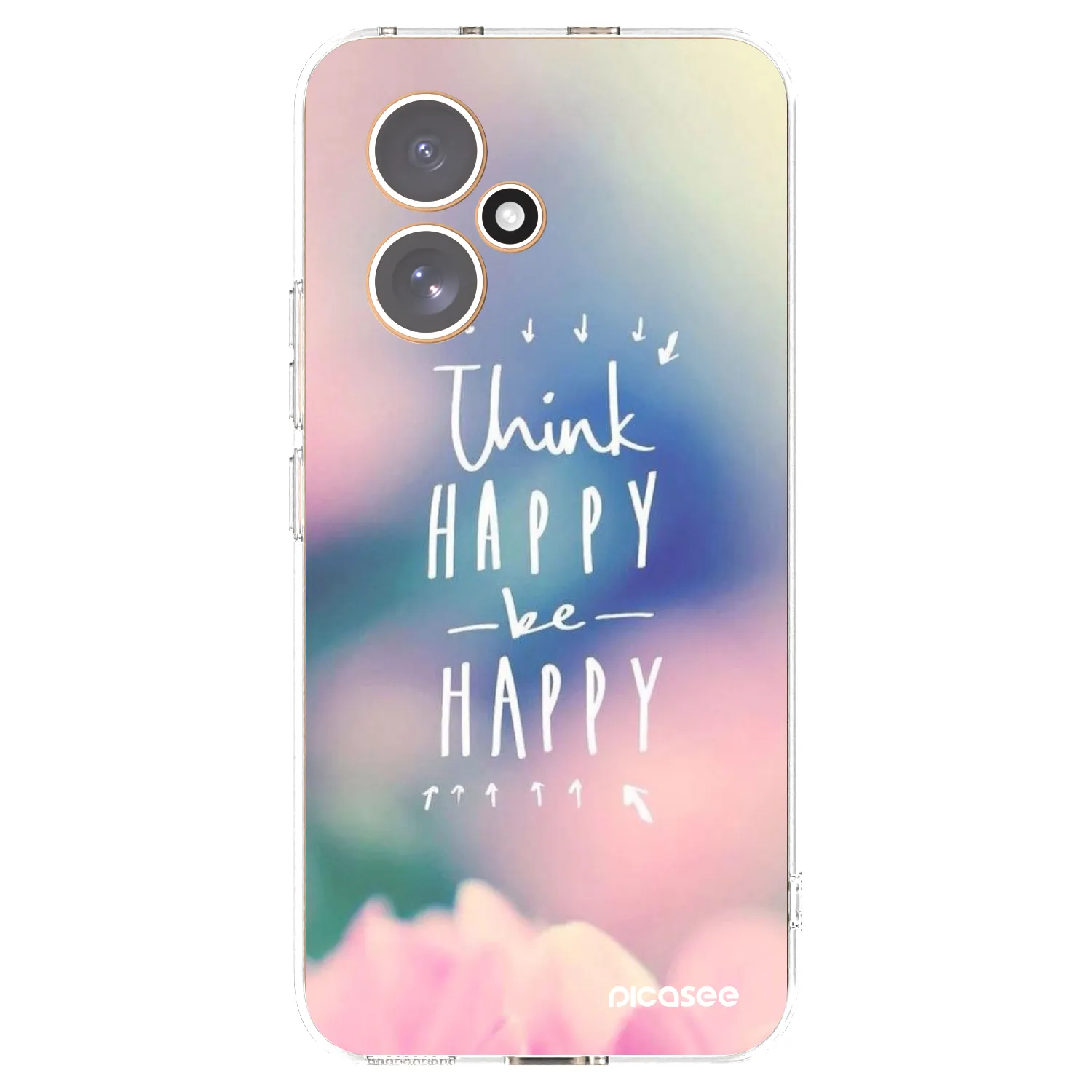 Picasee átlátszó szilikon tok az alábbi mobiltelefonokra Honor 400 5G - Think happy be happy