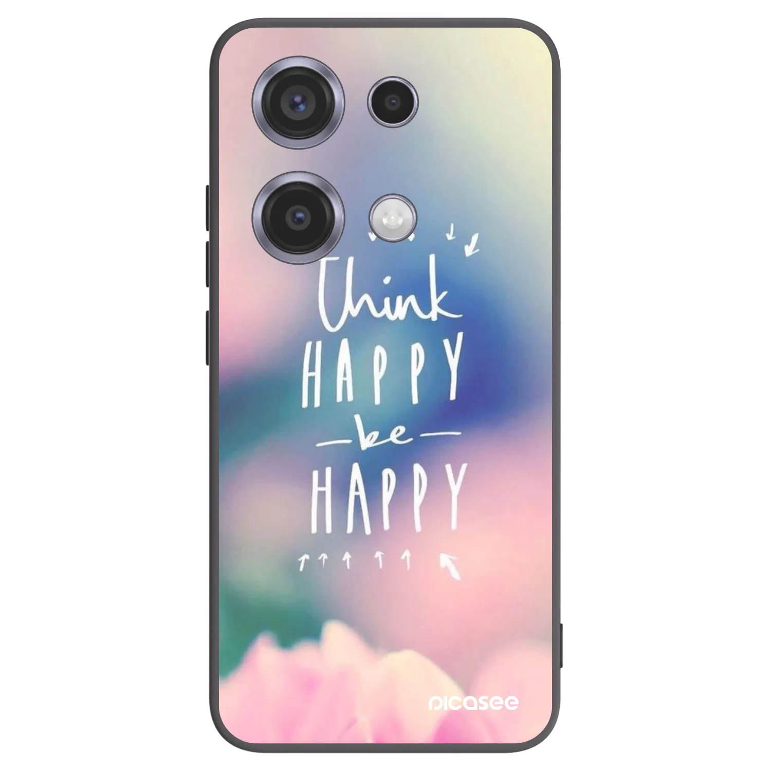 Picasee fekete szilikon tok az alábbi mobiltelefonokra Xiaomi Redmi Note 14S - Think happy be happy