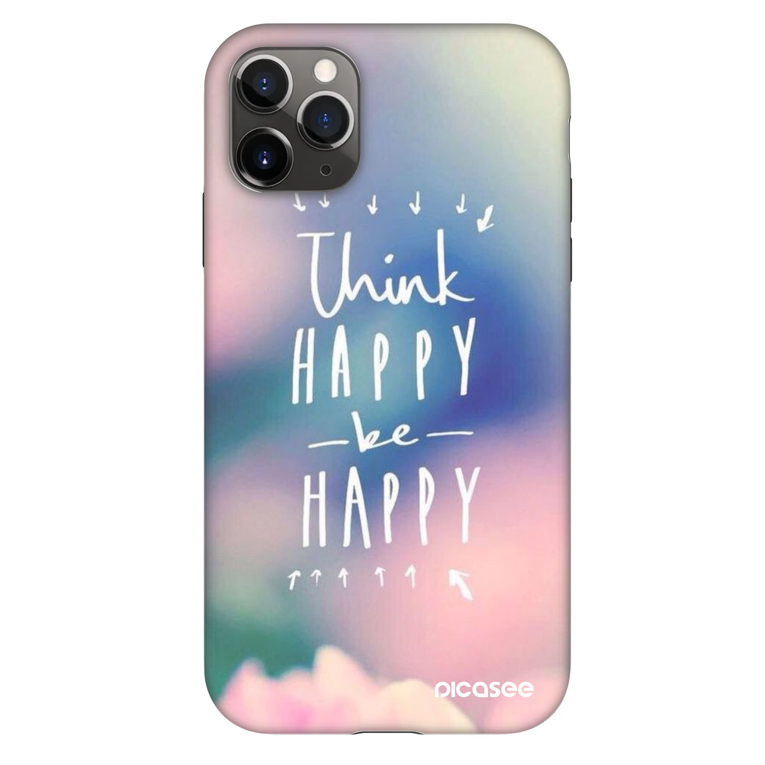 Picasee Fashion Case Apple iPhone 11 Pro - Think happy be happy