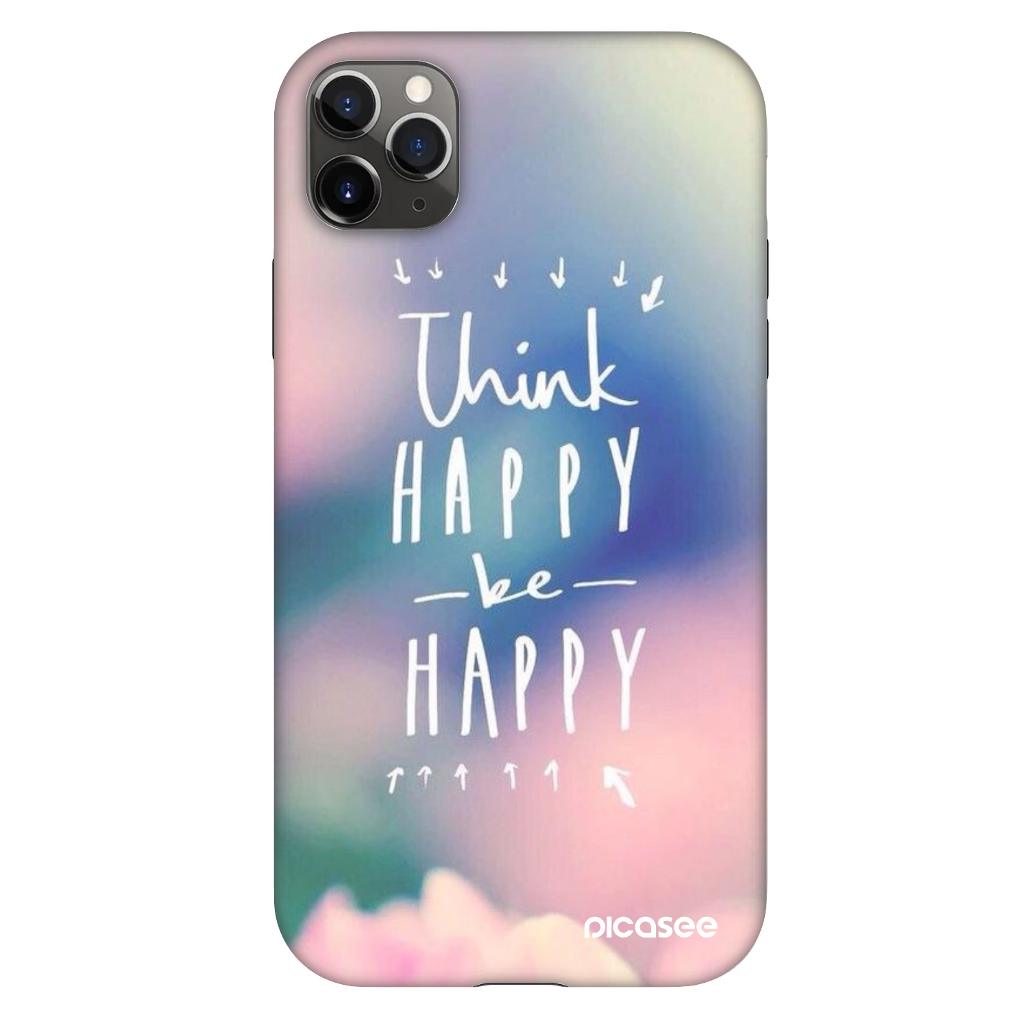 Picasee Fashion Case Apple iPhone 11 Pro Max - Think happy be happy