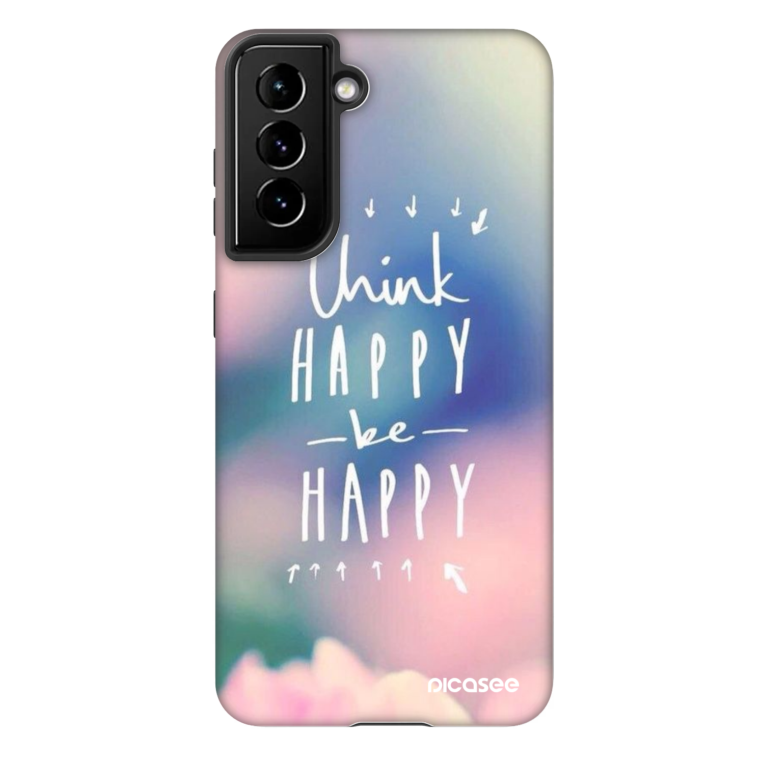 Picasee Fashion Case Samsung Galaxy S21 FE 5G - Think happy be happy