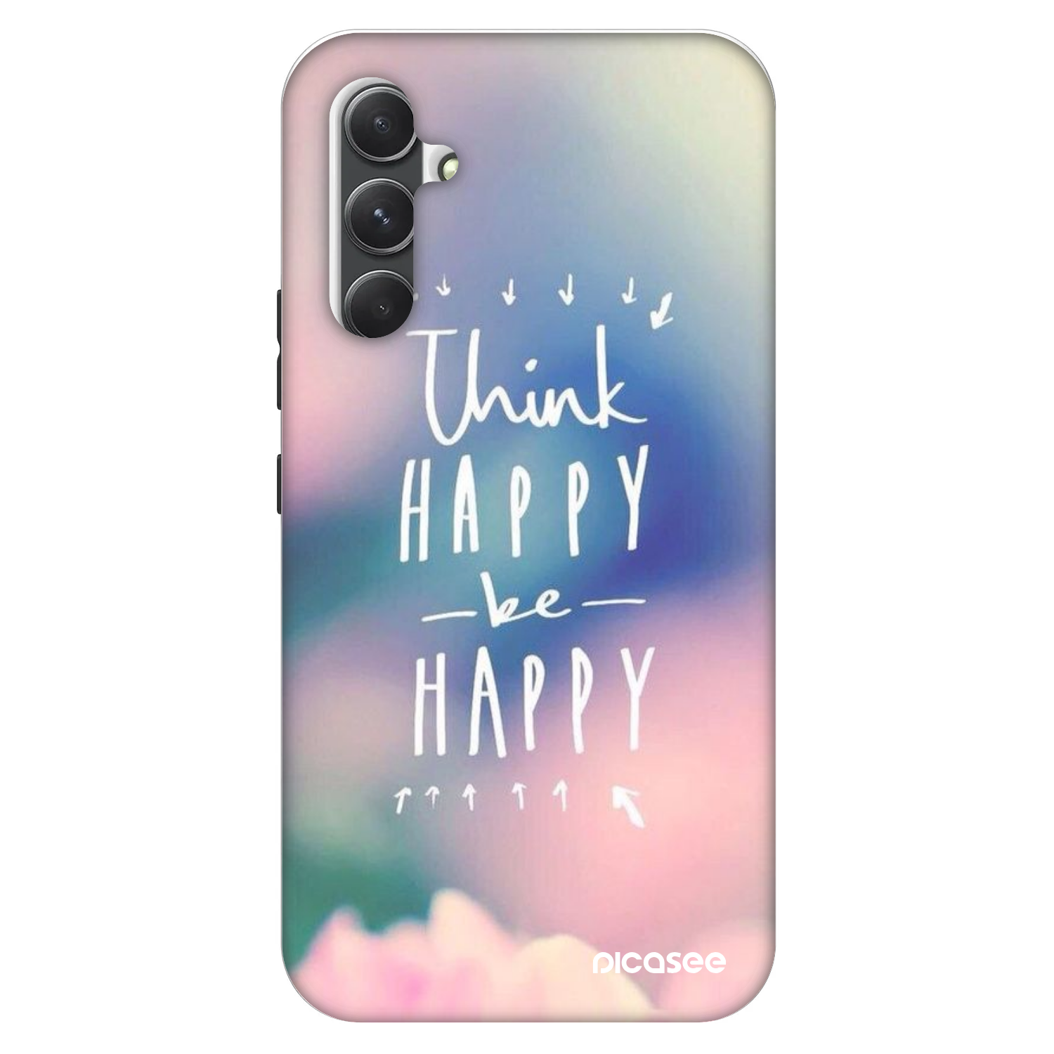 Picasee Fashion Case Samsung Galaxy A34 5G A346B - Think happy be happy