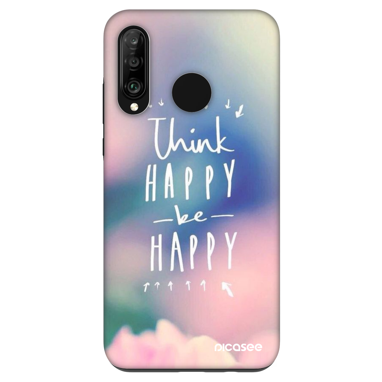 Picasee Fashion Case Huawei P30 Lite - Think happy be happy