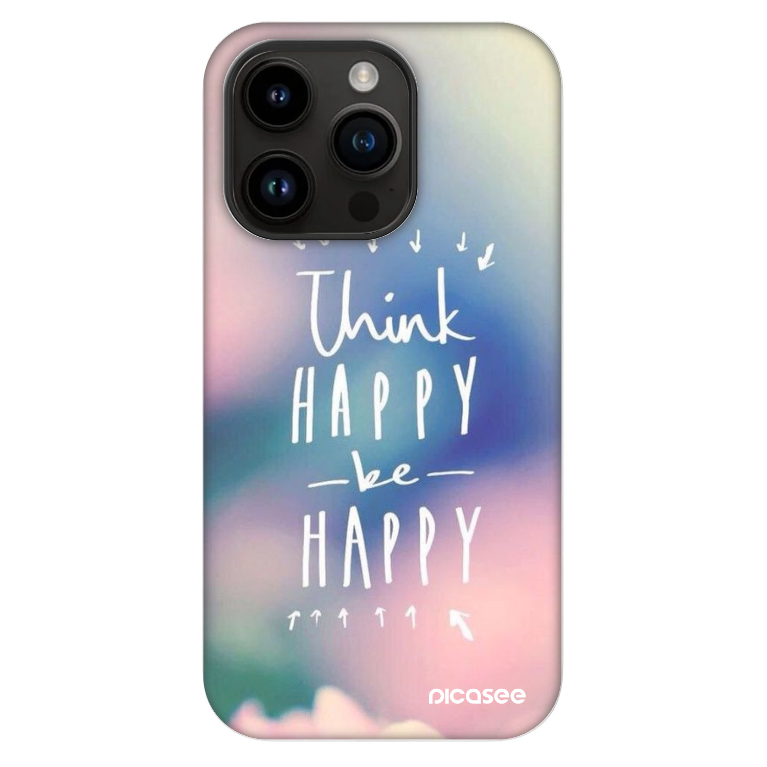 Picasee Fashion Case MagSafe Apple iPhone 14 Pro - Think happy be happy
