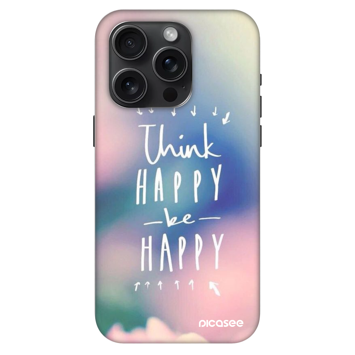 Picasee Fashion Case MagSafe Apple iPhone 15 Pro - Think happy be happy