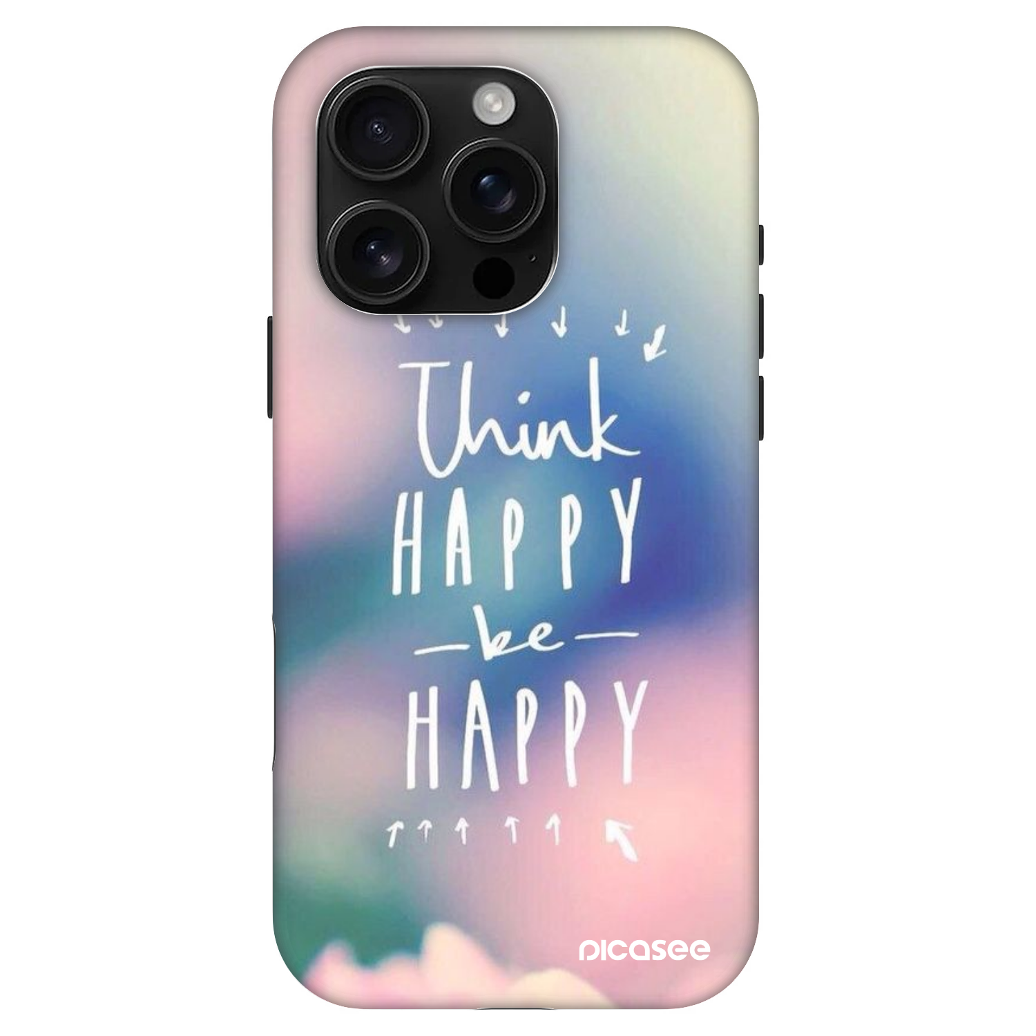 Picasee Fashion Case MagSafe Apple iPhone 16 Pro - Think happy be happy