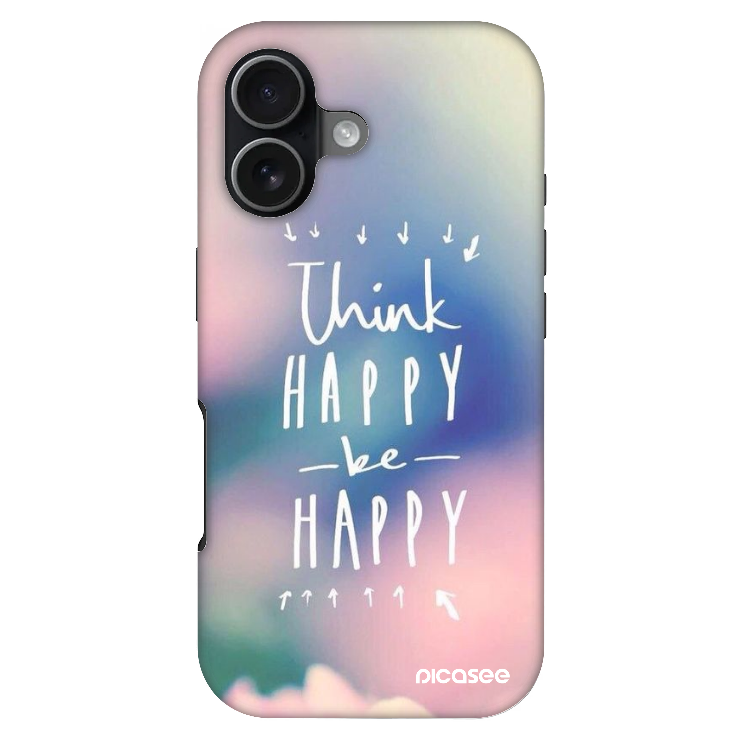 Picasee Fashion Case MagSafe Apple iPhone 17 - Think happy be happy