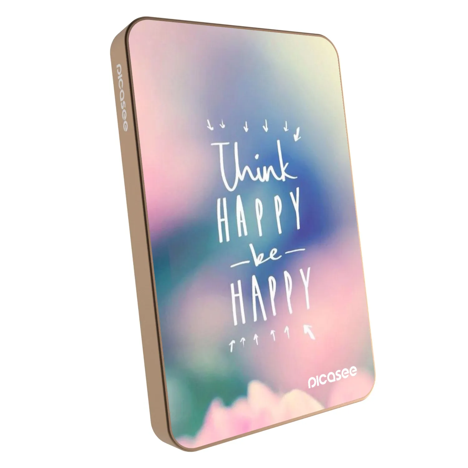 Picasee Powerbank MagSafe 5 000 mAh Aranysárga - Think happy be happy