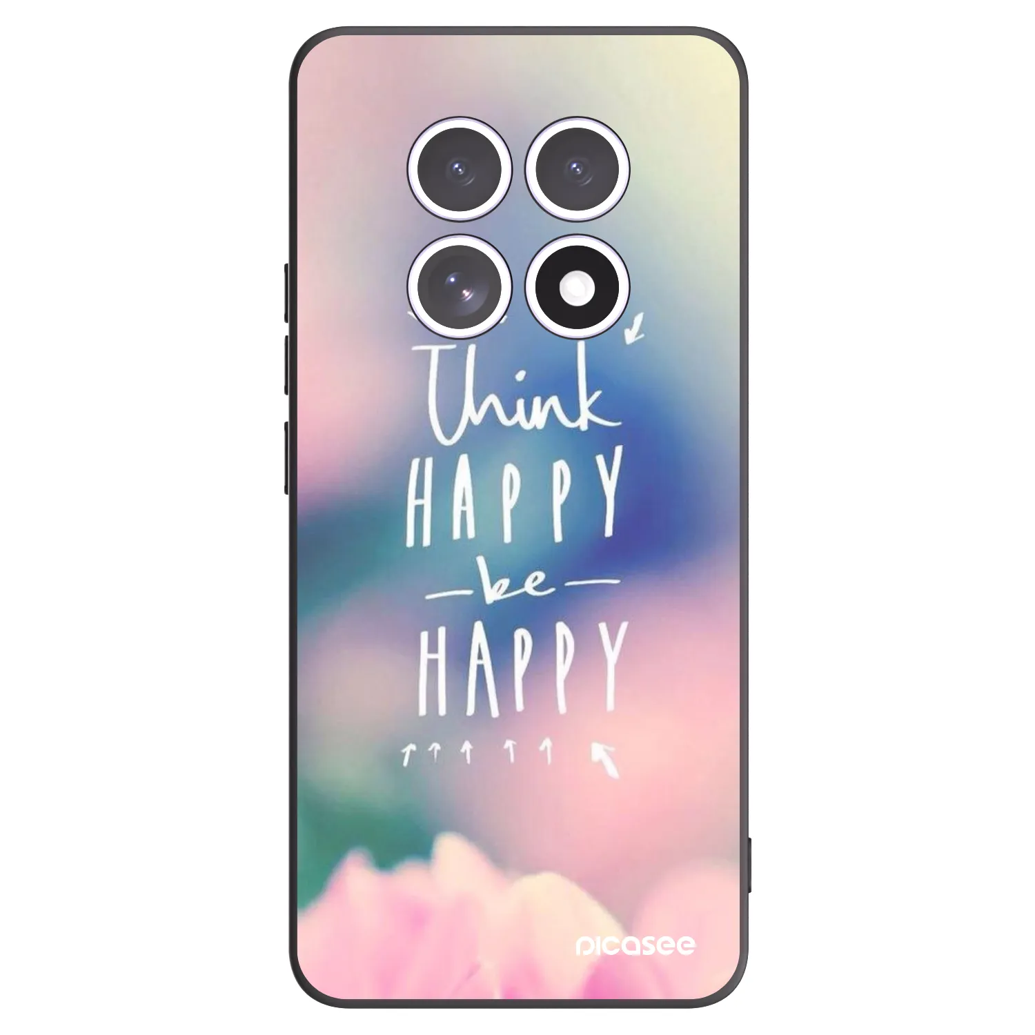 Picasee fekete szilikon tok az alábbi mobiltelefonokra Xiaomi Redmi Note 15 - Think happy be happy