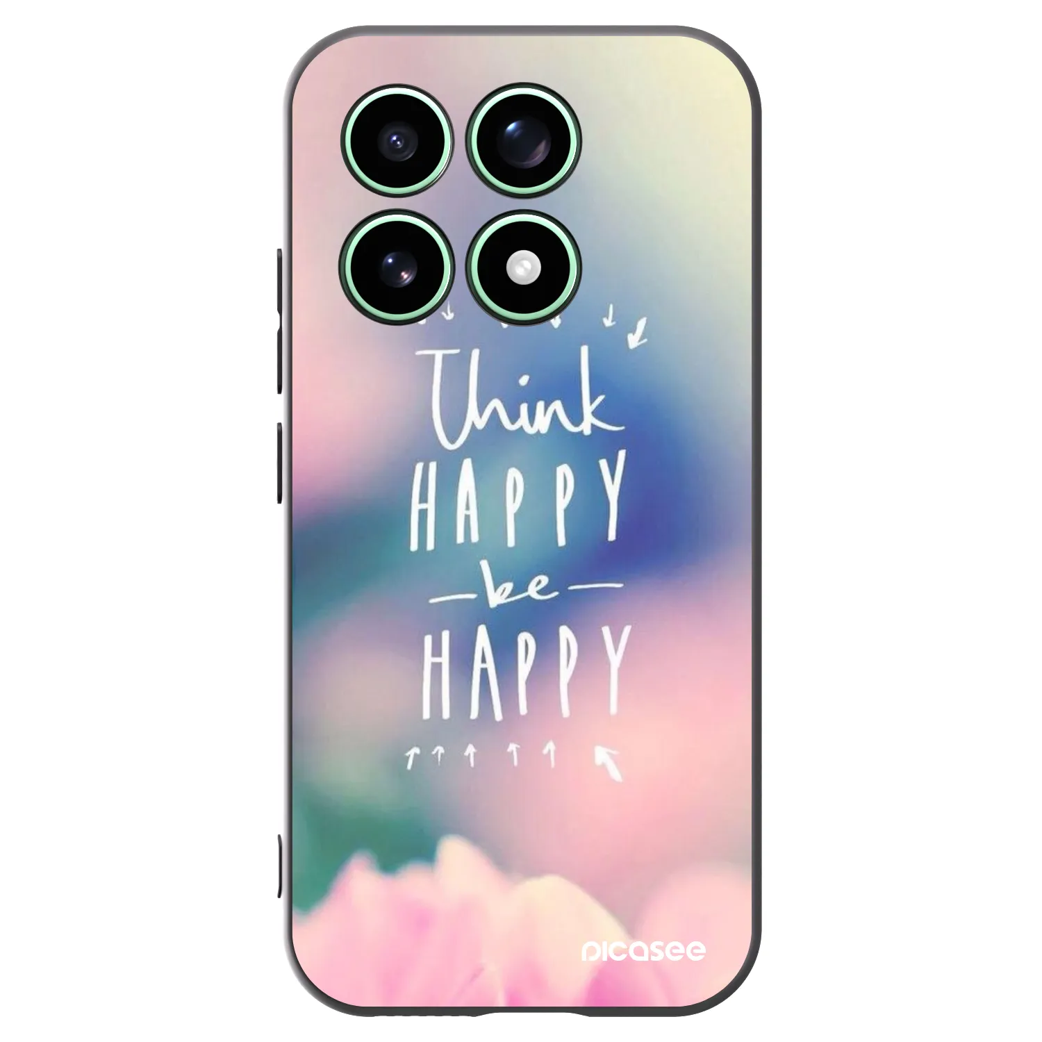 Picasee fekete szilikon tok az alábbi mobiltelefonokra Xiaomi 17 - Think happy be happy