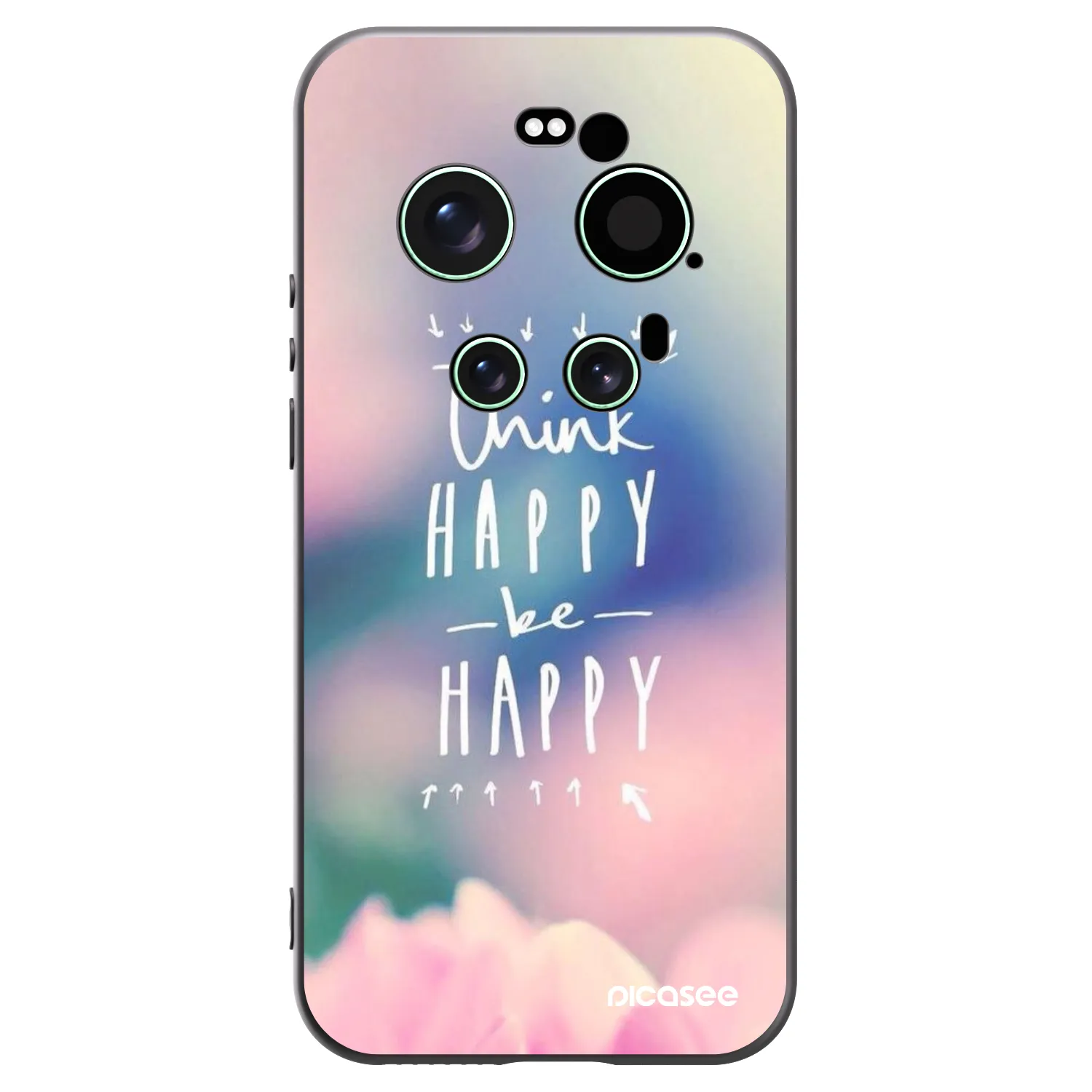 Picasee fekete szilikon tok az alábbi mobiltelefonokra Xiaomi 17 Ultra - Think happy be happy