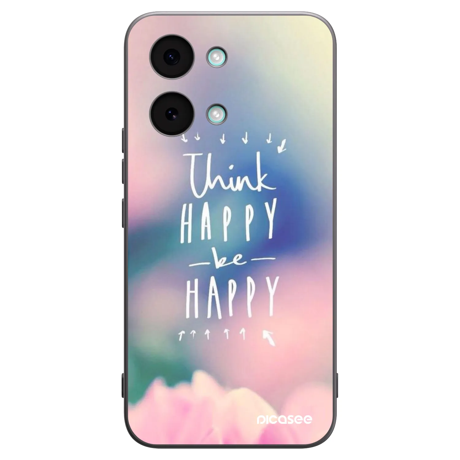 Picasee fekete szilikon tok az alábbi mobiltelefonokra Xiaomi Poco X8 Pro Max - Think happy be happy
