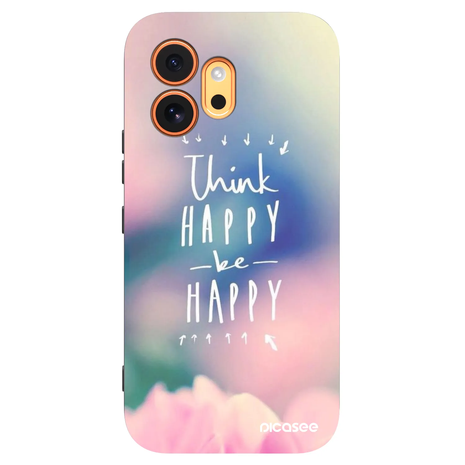 Picasee fekete szilikon tok az alábbi mobiltelefonokra Honor 600 - Think happy be happy