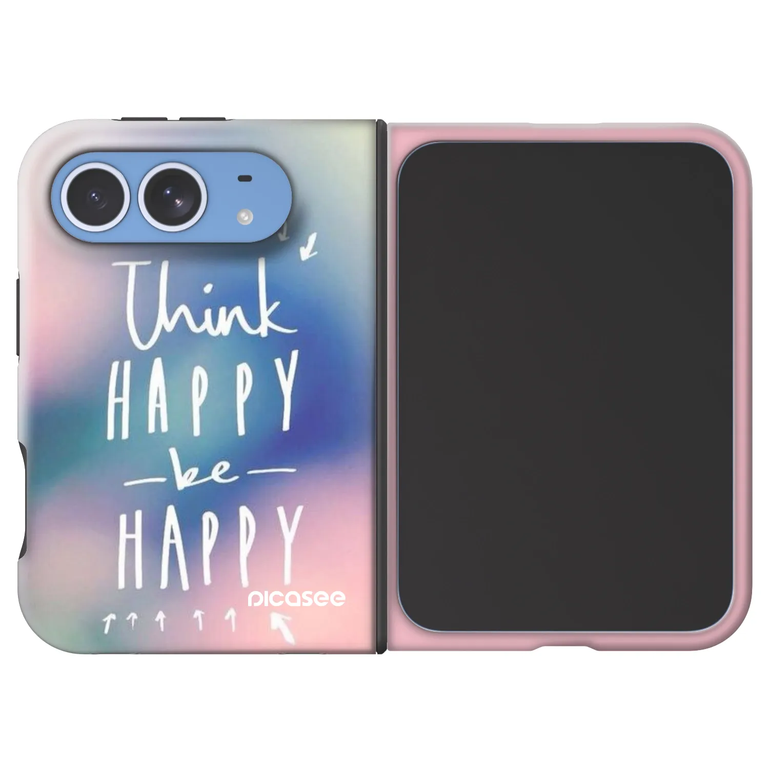 Picasee Fashion Case MagSafe Apple iPhone Duo - Think happy be happy