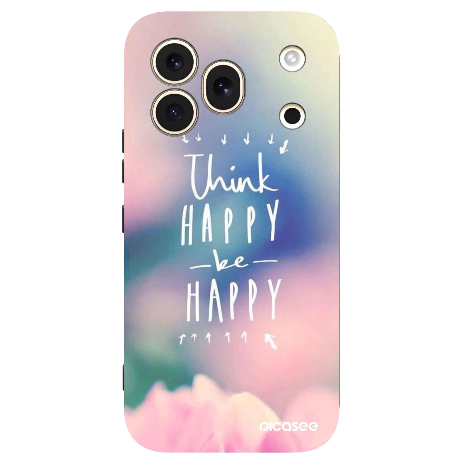 Picasee fekete szilikon tok az alábbi mobiltelefonokra Honor 600 Pro - Think happy be happy