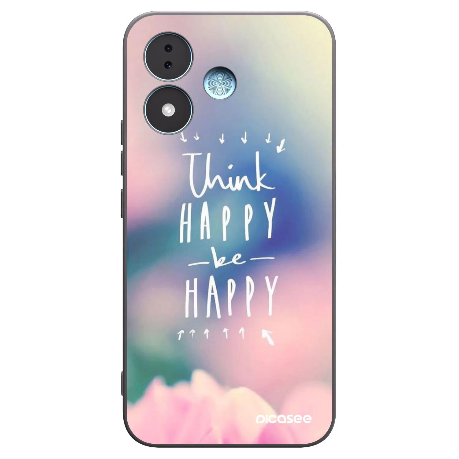 Picasee fekete szilikon tok az alábbi mobiltelefonokra Xiaomi Redmi Note 17 5G - Think happy be happy