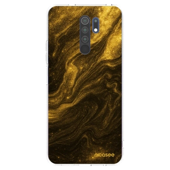 Picasee átlátszó szilikon tok az alábbi mobiltelefonokra Xiaomi Redmi 9 - Black