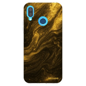 Picasee átlátszó szilikon tok az alábbi mobiltelefonokra Huawei P20 Lite - Black