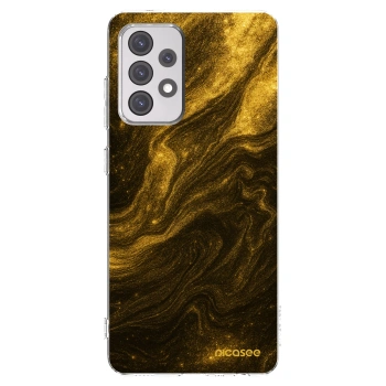 Picasee átlátszó szilikon tok az alábbi mobiltelefonokra Samsung Galaxy A52s 5G A528B - Black
