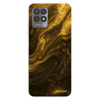 Picasee átlátszó szilikon tok az alábbi mobiltelefonokra Realme 8i - Black